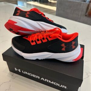 Under Armour Black and Red Athletic Shoes